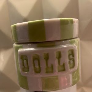 Jonathan Adler home decor pill box light green I have 3 for sale